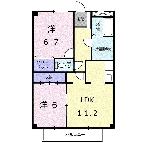 ノースタウンＢの間取り