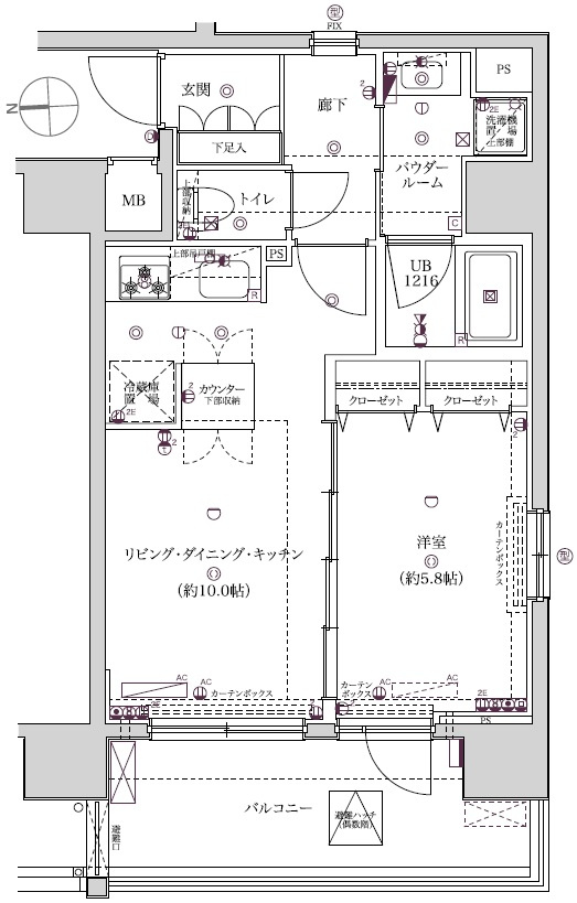 XEBEC浅草ARIAの間取り