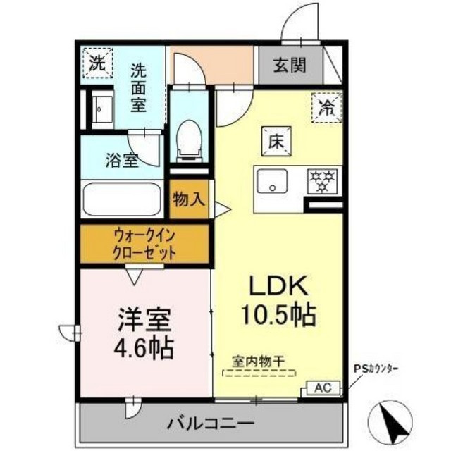 ワイズヴィラ岐南ＥＡＳＴの間取り