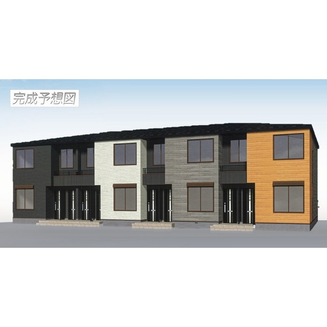 各務原市川島松原町のアパートの外観