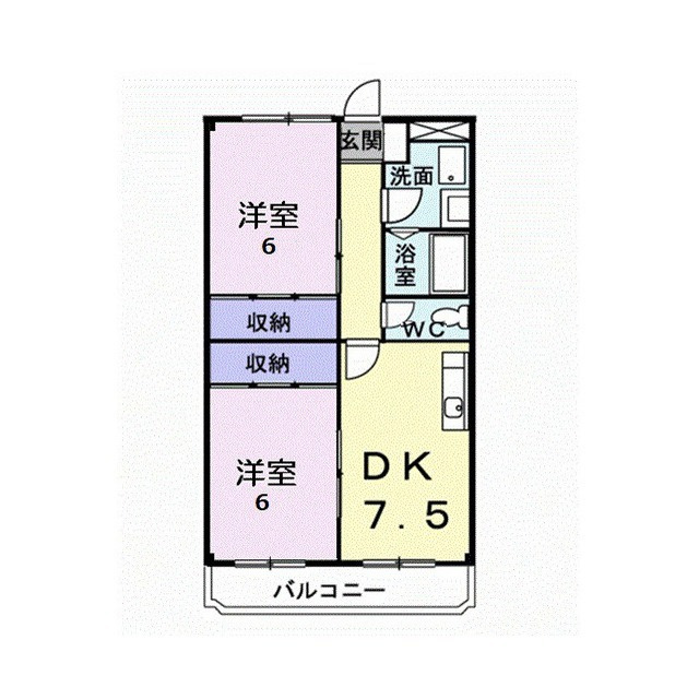 レジデンスマツバラの間取り