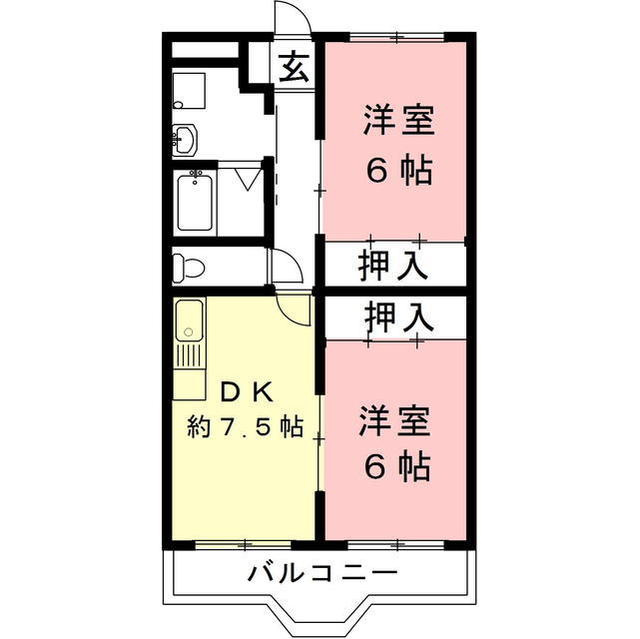 レジデンスマツバラの間取り