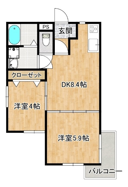 acero木風の間取り