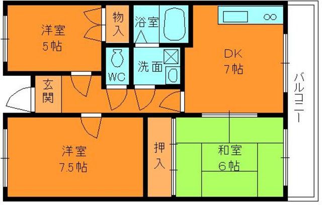 ファミール上田の間取り