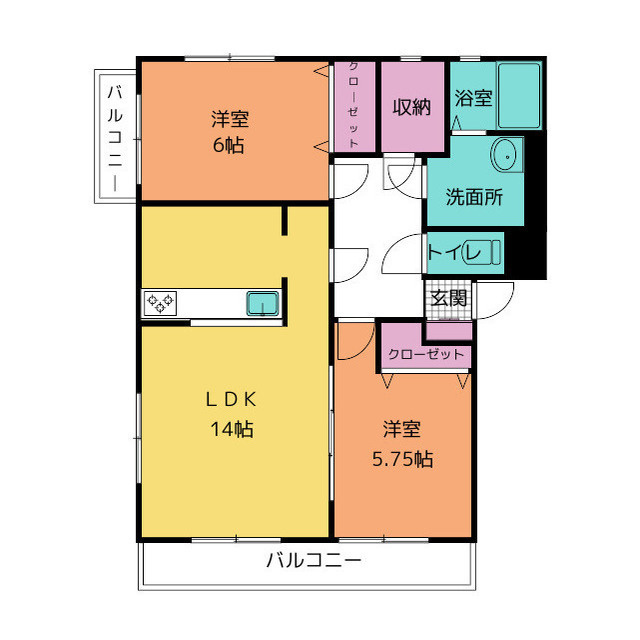 サンセール・タカギの間取り