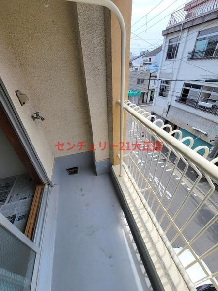 上林マンションのバルコニー