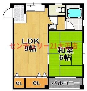 上林マンションの間取り
