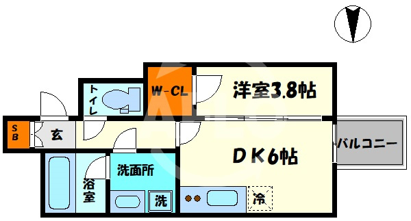 RISINGMaison本町橋の間取り|RISING Maison 本町橋　間取り