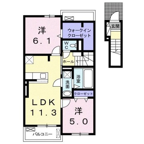 ヒラソールの間取り