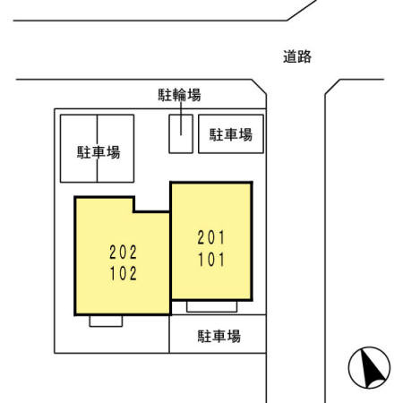 グレースハイム新宮の区画図