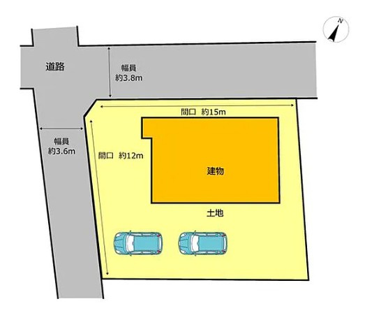 藤岡市中　中古1599の区画図