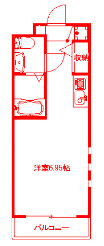 藤沢市藤が岡１丁目の賃貸マンションの間取り|使いやすい間取りです♪