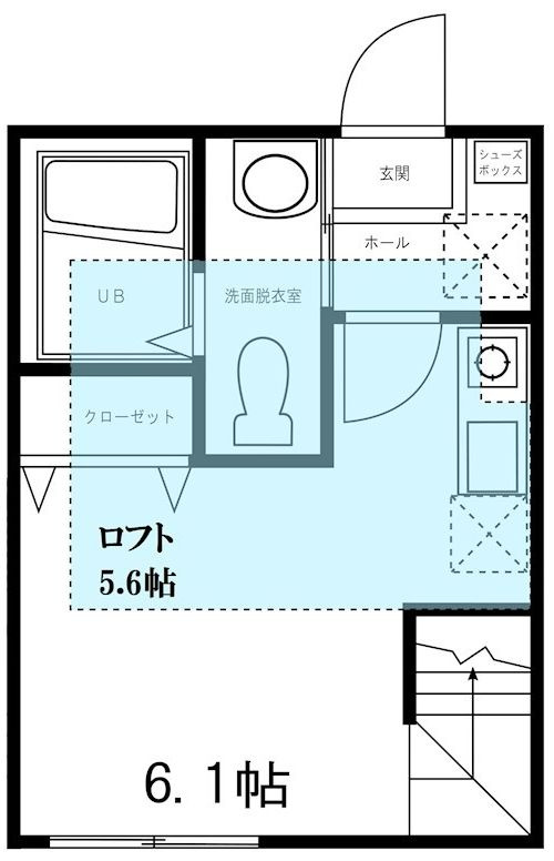 ハーミットクラブハウス白楽Ⅱ の間取り|間取りです。