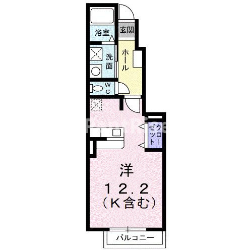 ミルテシェレ　Ａの間取り