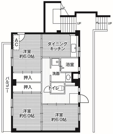 【間取り】 | ビレッジハウス田谷1号棟
