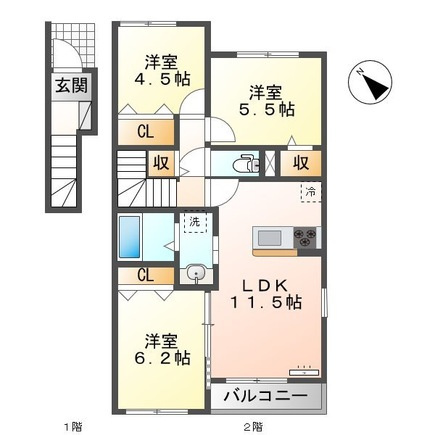 サンハイツ３の間取り