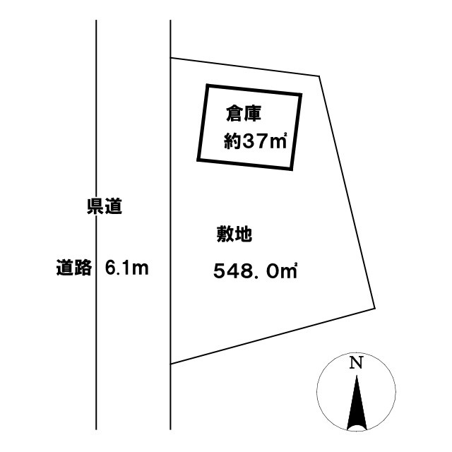 芝山町大台　売り倉庫の間取り
