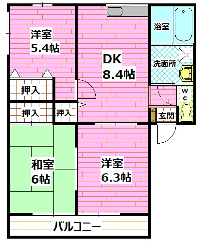 レトア坪屋の間取り