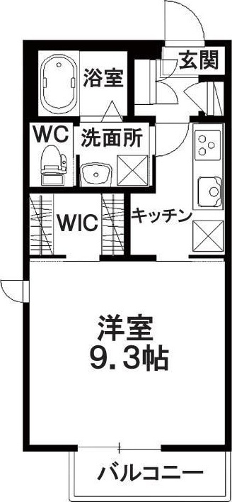 シャーメゾンプラントBの間取り