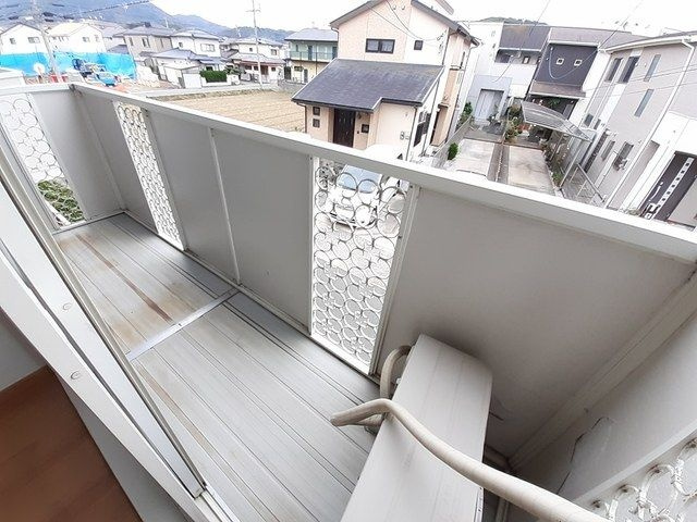 ファミールコートⅡのバルコニー