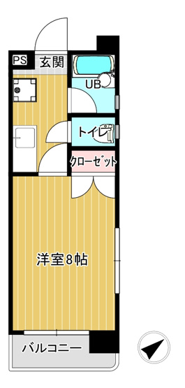 【間取り】 | ユニテック九品寺