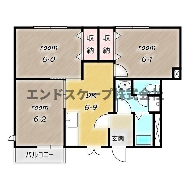 リセスレインの間取り|高崎、前橋のお部屋探しはエンドスケープまで！お客様の理想お聞かせ下さい♪