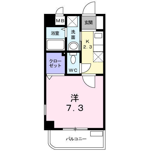 アルテール幸神Ⅱの間取り