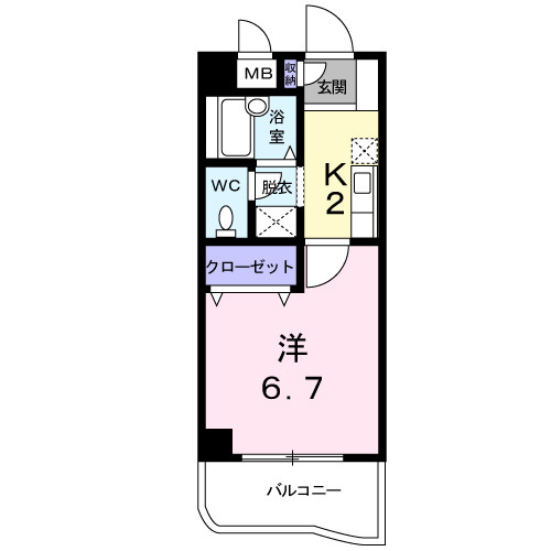 カサーレ三ケ森の間取り