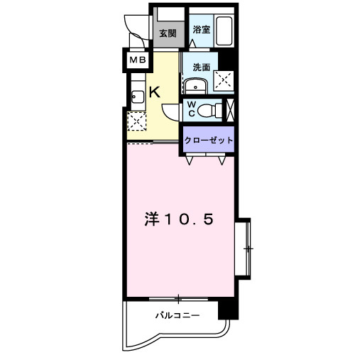エヴァーグリーンＭの間取り