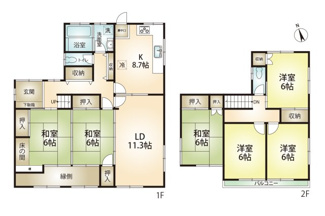 【間取り】 | 中古戸建　明石市大久保町高丘３丁目