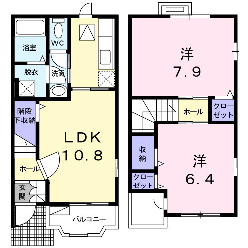 【間取り】 | ソレイユ堀溝