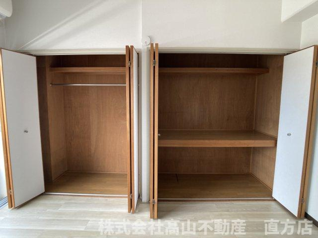 直方市大字頓野の賃貸マンションの収納
