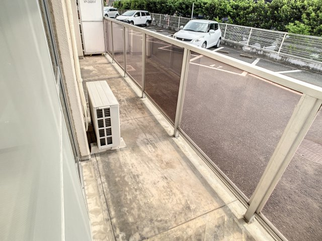 直方市大字頓野の賃貸マンションのバルコニー