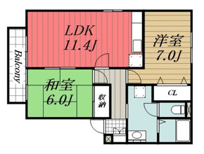 【間取り】 | コンフォール　B