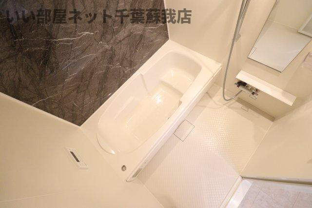 おゆみ野中央６丁目アパートの浴室|日々の疲れを癒すお風呂付です