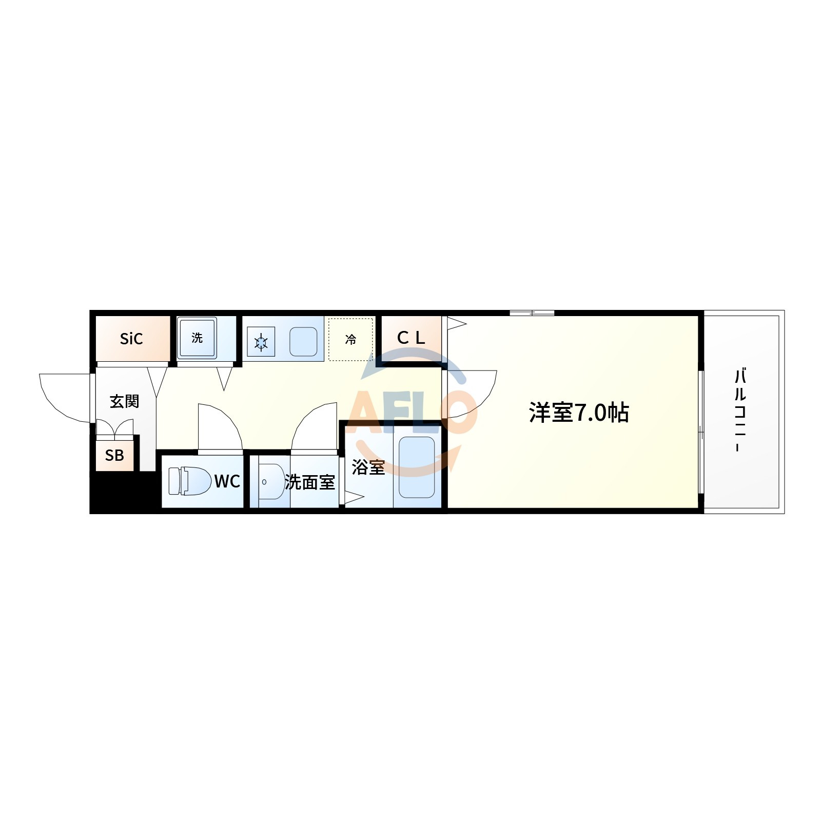 プルメリア江坂の間取り|間取り
