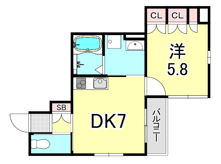 アベニール（大畑町）の間取り