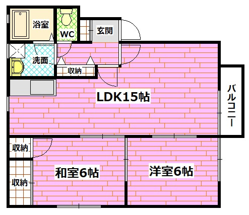 翌檜の間取り