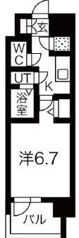 大阪市西区江戸堀１丁目の賃貸マンションの間取り