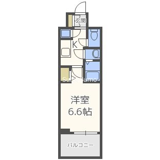 大阪市西区江戸堀１丁目の賃貸マンションの間取り