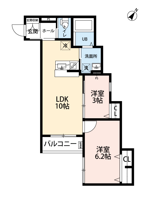 robot home 大橋の間取り