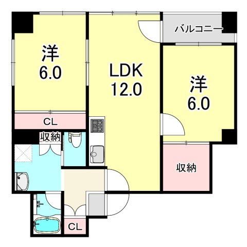 REBANGA船場アパートメントの間取り