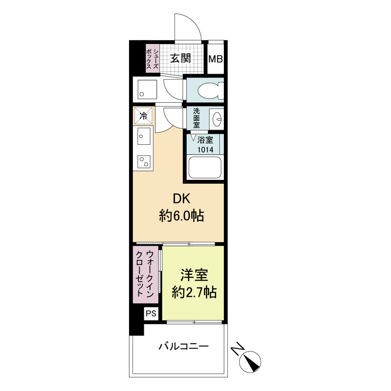 セレニテ西元町アリエの間取り