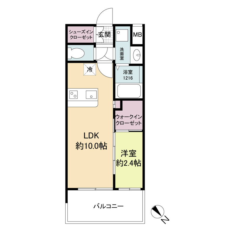 セレニテ西元町アリエの間取り