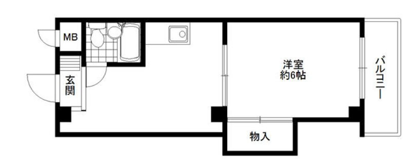 シンエーハイツ六甲道の間取り