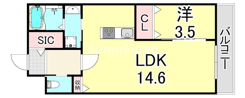 ヴァンベール仁川の間取り