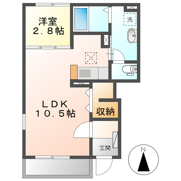 フェリーチェルーナの間取り