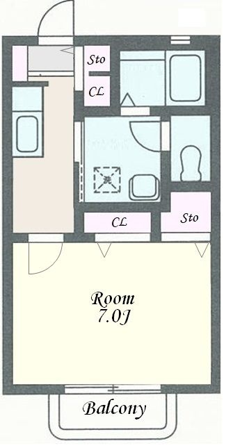 クレセントBの間取り