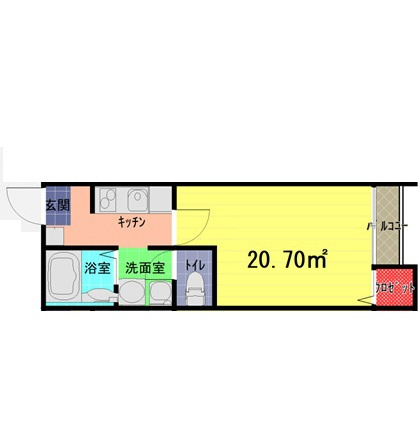アークシティ月吉町の間取り