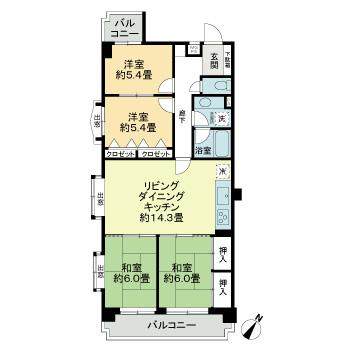 ロマネスク井尻第３の間取り